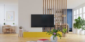 Sala e cozinha integradas