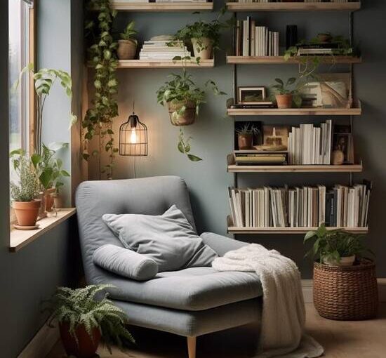 Como criar um cantinho aconchegante para leitura no seu apartamento