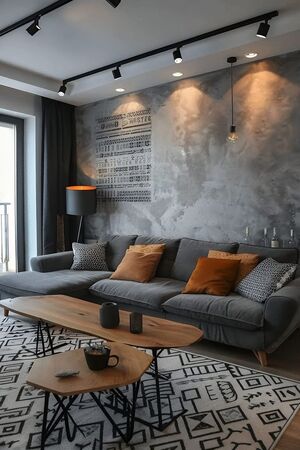 Parede de Cimento Queimado