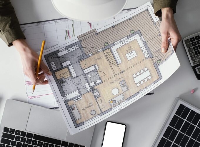 planta de apartamento bem distribuída